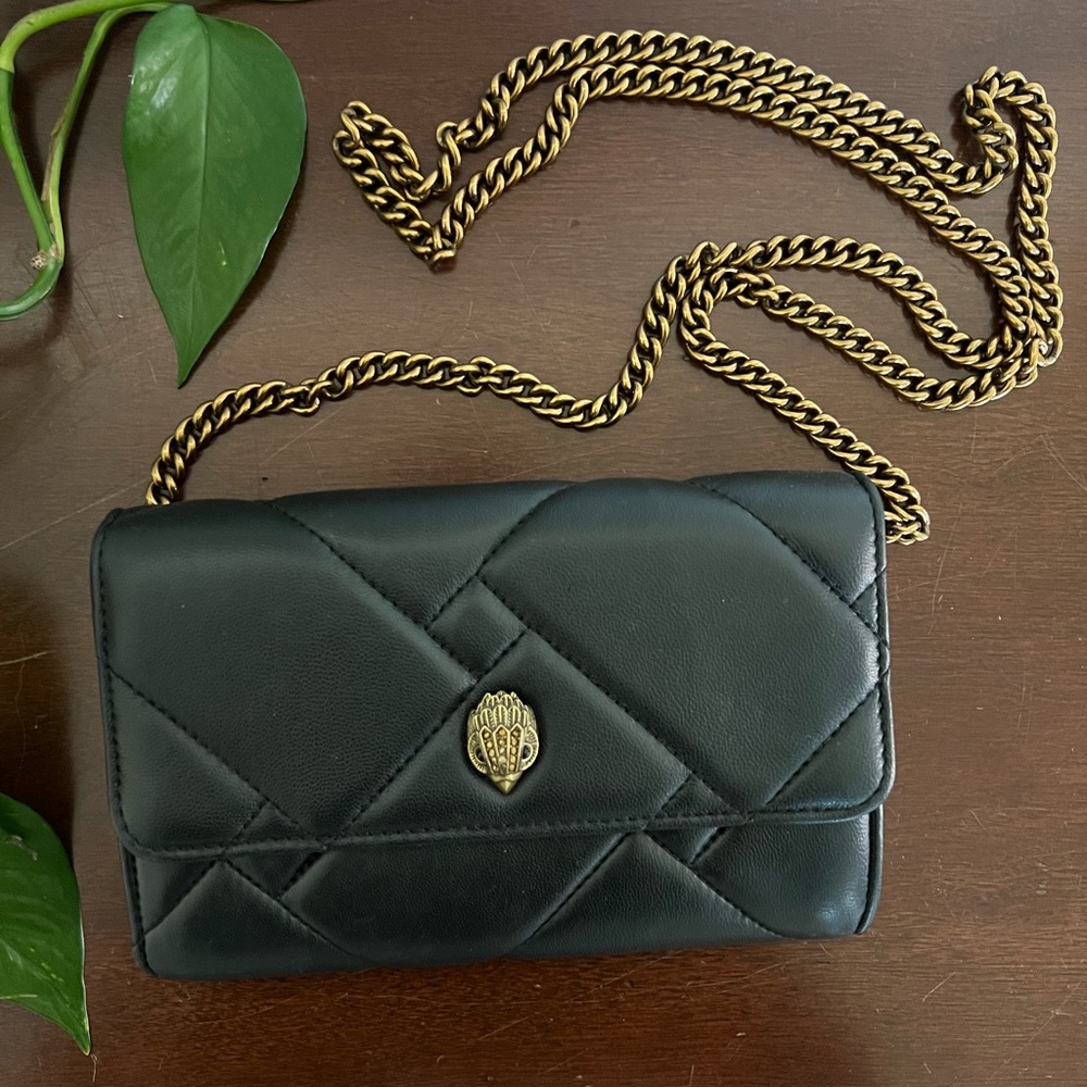 Kurt Geiger Black Leather Purse